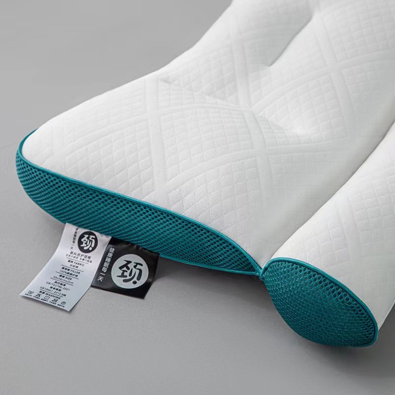 HKM-505107 Washable Neck Support and Back Traction Pillow - 40X60cm, Available in Blue and Gray