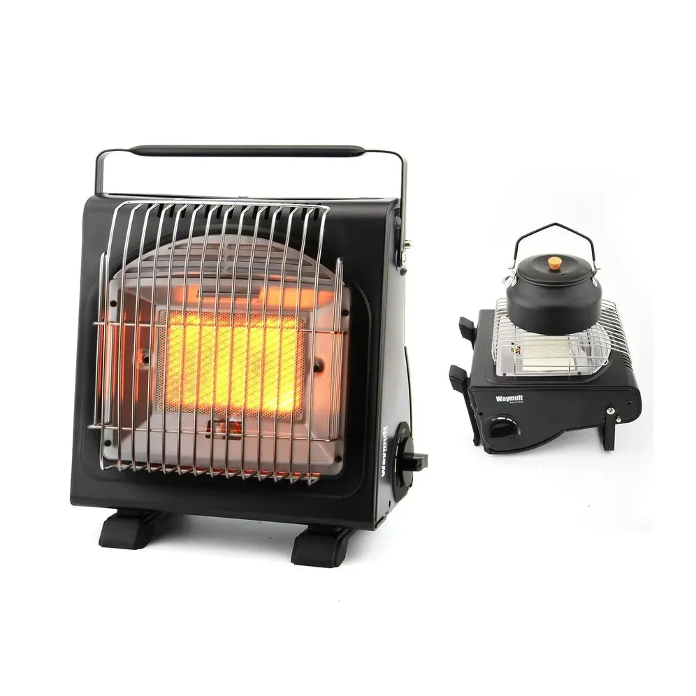 KTX-505171 Portable Cast Iron Single Burner Gas Stove Heater with Ceramic Surface for Outdoor Cooking