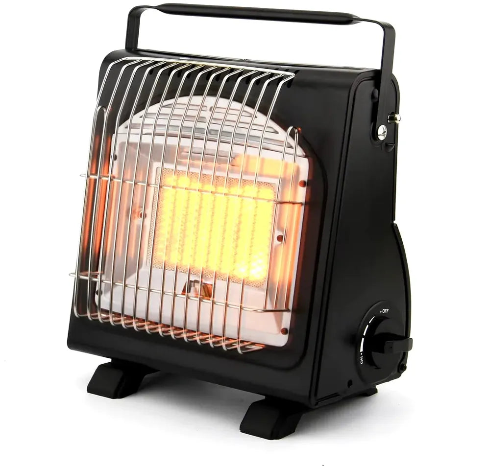 KTX-505171 Portable Cast Iron Single Burner Gas Stove Heater with Ceramic Surface for Outdoor Cooking