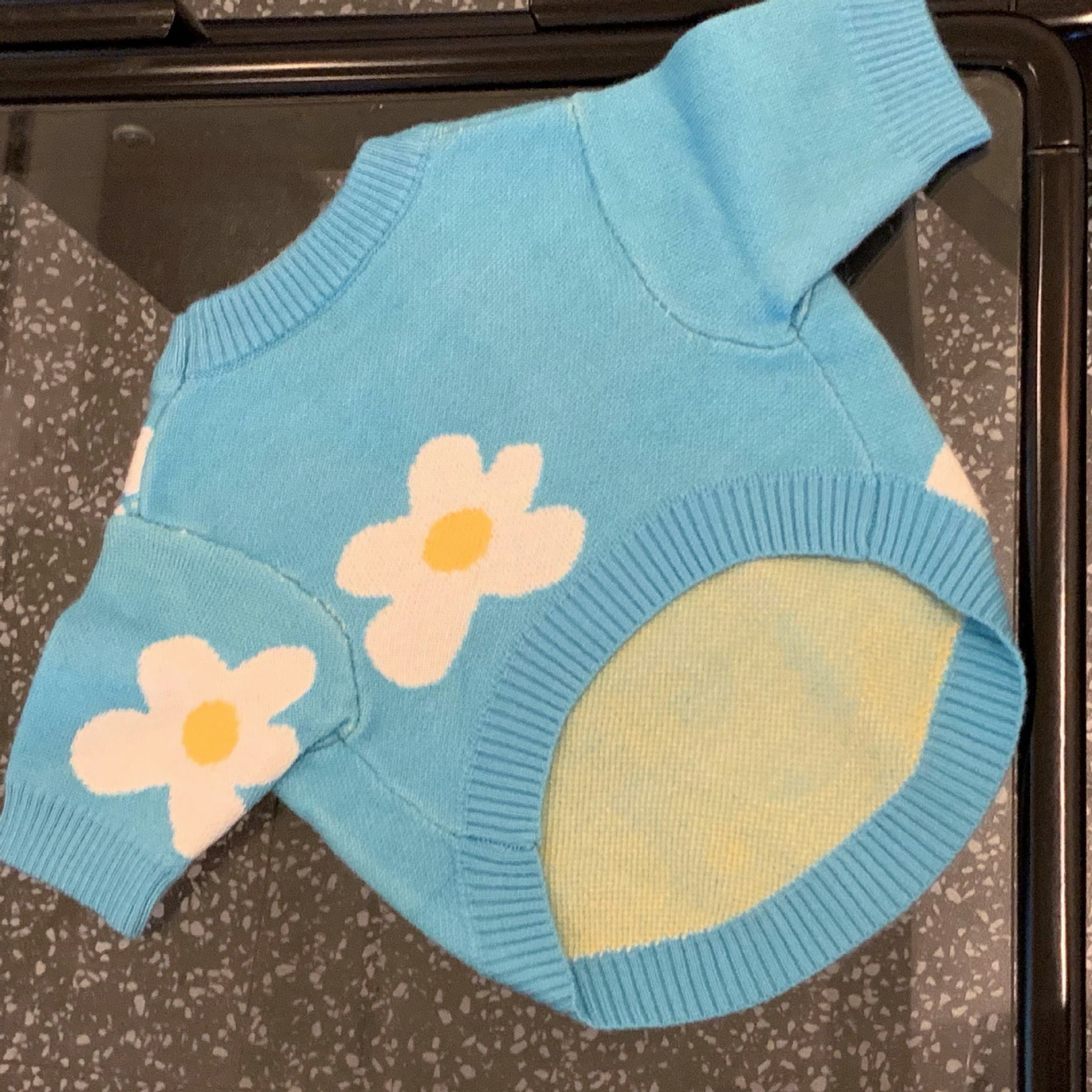 HKM-505235 Sky Blue Wool Sweater for Dogs and Cats - Sizes S to XXL Available