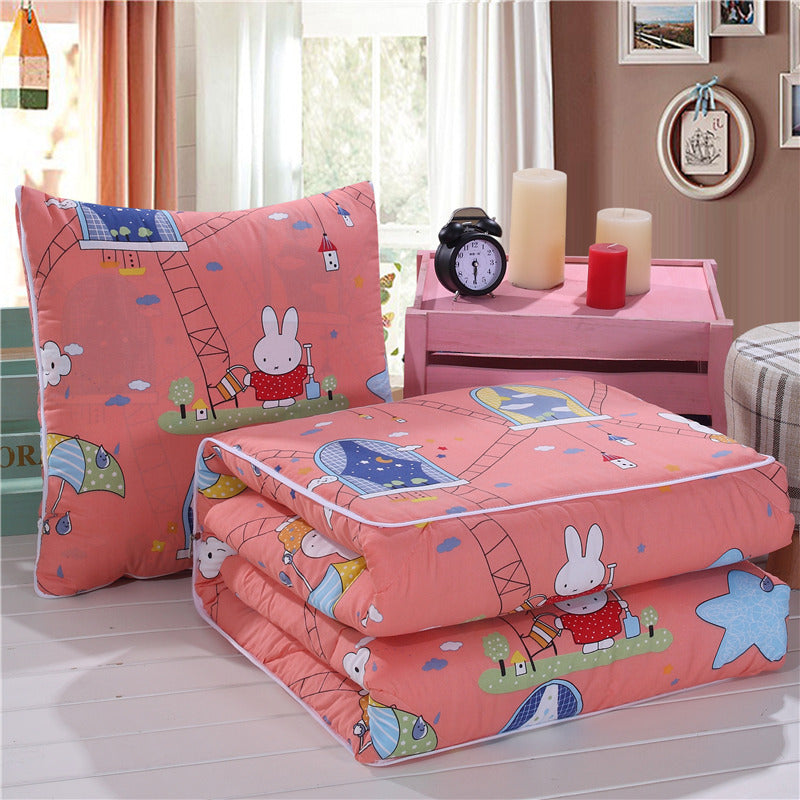HKM-505299 Multifunctional Car Sofa Cushion and Pillow Quilt – 100% Cotton Filling