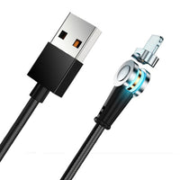 HKM-505363 Rotating Magnetic Data Cable with 8PIN, Micro USB, and TYPE-C Compatibility