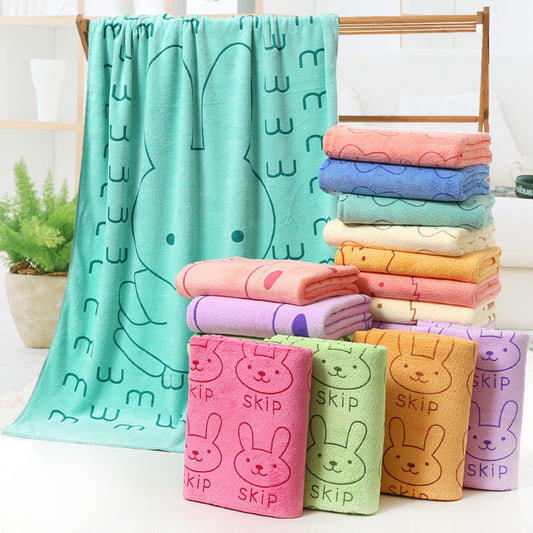 HKM-505555 Cartoon Print Microfiber Bath and Beach Towel – 70 x 140 cm