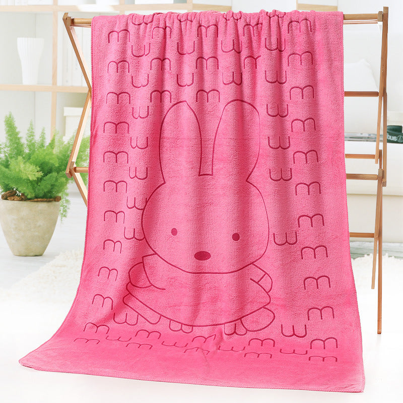 HKM-505555 Cartoon Print Microfiber Bath and Beach Towel – 70 x 140 cm
