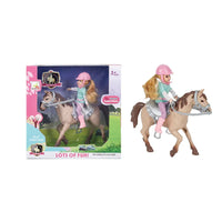 HKM-505619 Eco-Friendly Mini Farm Animal Doll Play Set with Horse Model for Kids Ages 2-4