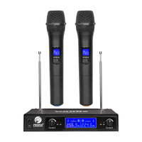 HKM-505683 Dual Handheld Wireless Microphone System V-3002 for Home, Stage, and KTV Use