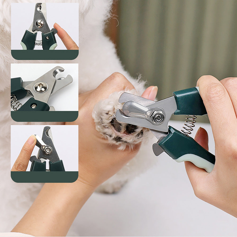 HKM-505811 Cordless Dog Grooming Clippers Kit for Thick Coats, Low Noise Trimmer with Slicker Brush and Nail Clipper