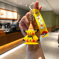 HKM-505811 Kawaii Ice Cream 3D PVC Rubber Keychain - Cute Cartoon Keyring Toy