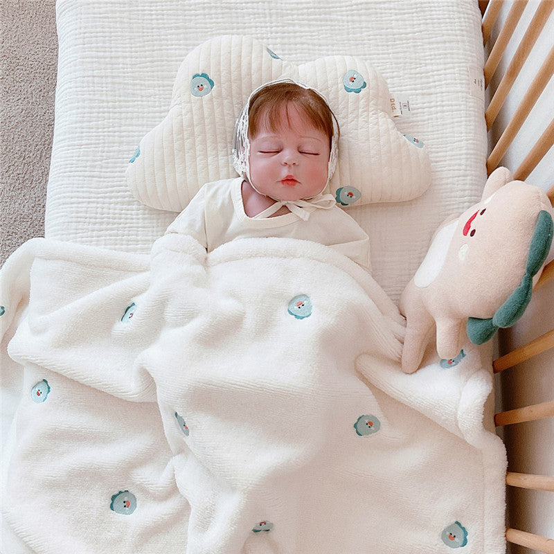 HKM-505939 Breathable Memory Cotton Shaping Pillow for Babies in Assorted Cloud Designs