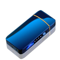 HKM-506003 Fingerprint Sensor Unlock Windproof Lighter with LED Light - Creative Gift for Boys