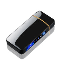 HKM-506003 Fingerprint Sensor Unlock Windproof Lighter with LED Light - Creative Gift for Boys