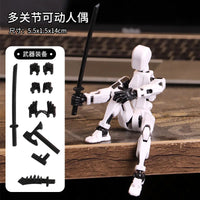 HKM-506131 Multi-Articular 13 Joint Action Figure - Moveable Creative Robot Toy for Ages 2 and Up