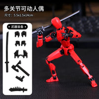 HKM-506131 Multi-Articular 13 Joint Action Figure - Moveable Creative Robot Toy for Ages 2 and Up