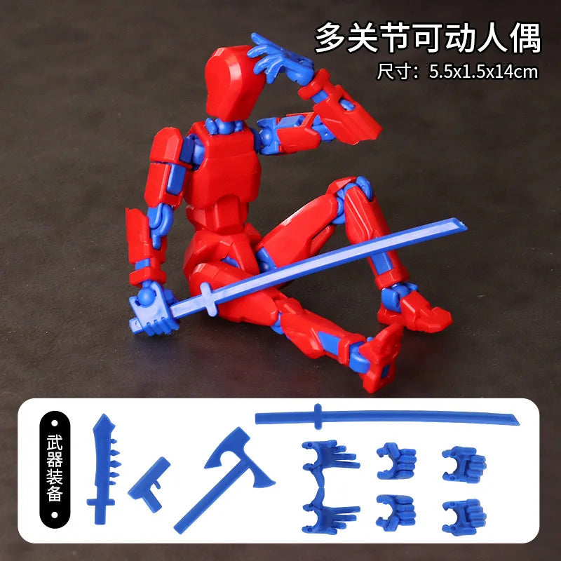 Multi-Articular 13 Joint Action Figure - Moveable Creative Robot Toy for Ages 2 and Up