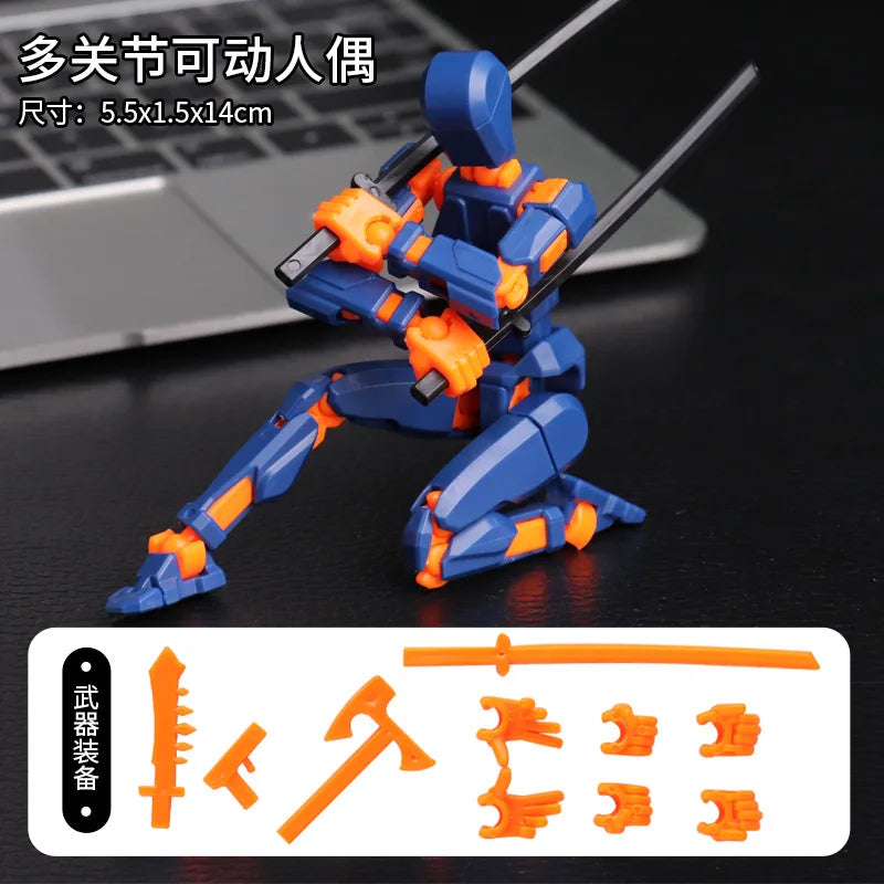 Multi-Articular 13 Joint Action Figure - Moveable Creative Robot Toy for Ages 2 and Up
