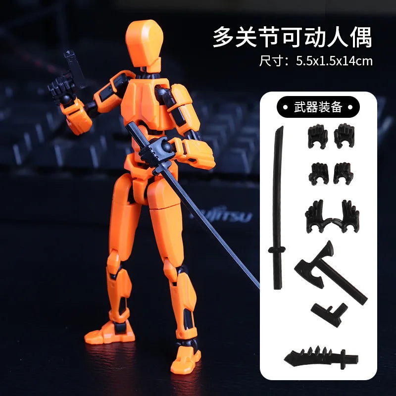Multi-Articular 13 Joint Action Figure - Moveable Creative Robot Toy for Ages 2 and Up