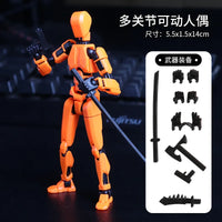 HKM-506131 Multi-Articular 13 Joint Action Figure - Moveable Creative Robot Toy for Ages 2 and Up