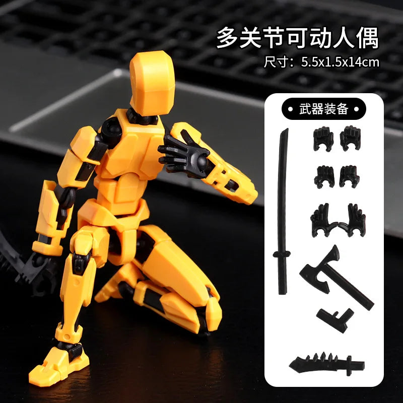 Multi-Articular 13 Joint Action Figure - Moveable Creative Robot Toy for Ages 2 and Up