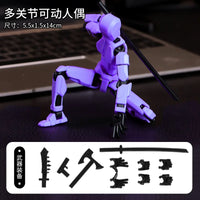 HKM-506131 Multi-Articular 13 Joint Action Figure - Moveable Creative Robot Toy for Ages 2 and Up