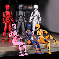 HKM-506131 Multi-Articular 13 Joint Action Figure - Moveable Creative Robot Toy for Ages 2 and Up