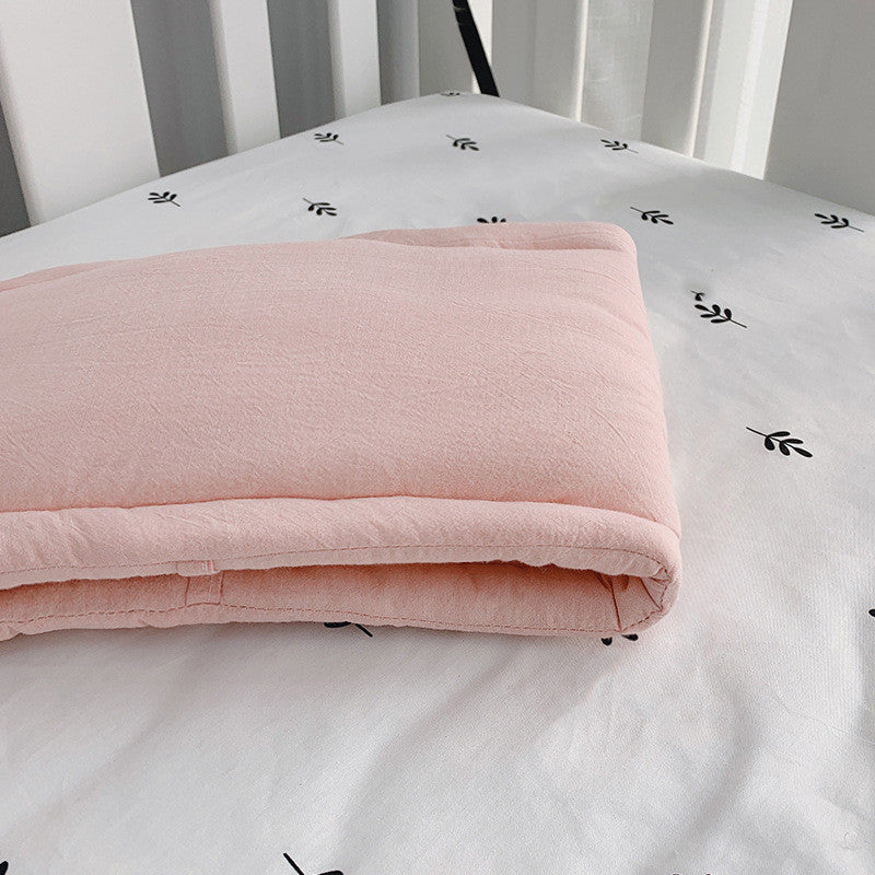 HKM-506131 Soft Cotton Baby Crib Anti-Collision Strip with Safe Edge Design for Children's Beds