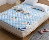 HKM-506195 Foldable Non-Slip Double Thin Mattress for Dormitory and Tatami Bed Use