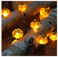 HKM-506259 Battery Operated Pumpkin LED String Lights for Indoor and Outdoor Holiday Decor