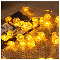 HKM-506259 Battery Operated Pumpkin LED String Lights for Indoor and Outdoor Holiday Decor