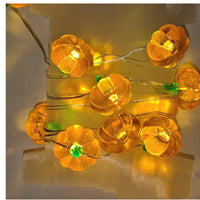 HKM-506259 Battery Operated Pumpkin LED String Lights for Indoor and Outdoor Holiday Decor