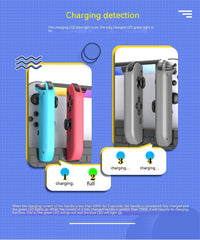 HKM-506323 Multi-functional Charging Dock with Game Card Storage for JoyCon Controllers
