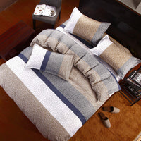 HKM-506451 Korean Cute Style Velvet Quilt Set in Plant and Flower Design for 1.8m Beds - 4 Pieces