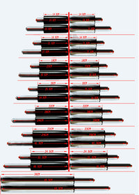 HKM-506515 Adjustable Gas Spring Rotary Stool for Computer Use - 280mm Total Length, 60mm Stroke, Steel Construction