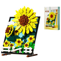 HKM-506707 Flower Building Blocks Set for Girls - DIY Puzzle Assembly Educational Toy for Kids 14+