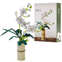 HKM-506707 Flower Building Blocks Set for Girls - DIY Puzzle Assembly Educational Toy for Kids 14+