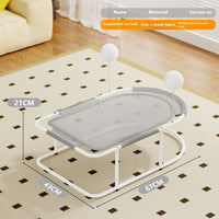 HKM-506771 Breathable Summer Cat and Puppy Kennel in Gray, Yellow, and Linen Options