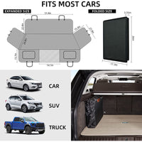 HKM-506899 Durable Waterproof Car Dog Bed Cushion for Pets - Black and Gray