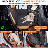 HKM-506899 Durable Waterproof Car Dog Bed Cushion for Pets - Black and Gray