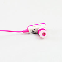 HKM-507027 In-Ear Wireless Bluetooth Headphones with Stereo Sound, Battery Display, and Call Function - Blue/Pink
