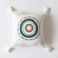 HKM-507091 Tassel Knitted Pillow Cover for Sofa – 45x45cm, Available in Multiple Colors