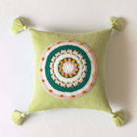 HKM-507091 Tassel Knitted Pillow Cover for Sofa – 45x45cm, Available in Multiple Colors