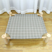 HKM-507091 Wooden Camping Bed for Cats - Spacious 44x51cm Litter Tray