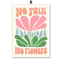 HKM-507219 Abstract Plant Flowers Canvas Art Prints - Decorative Wall Hangings in Multiple Sizes
