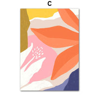 HKM-507219 Abstract Plant Flowers Canvas Art Prints - Decorative Wall Hangings in Multiple Sizes
