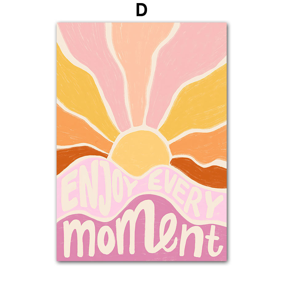 HKM-507219 Abstract Plant Flowers Canvas Art Prints - Decorative Wall Hangings in Multiple Sizes