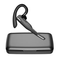 HKM-507475 Single Ear Bluetooth Headset with Charging Case - 10m Range, Stereo Sound, USB Charging