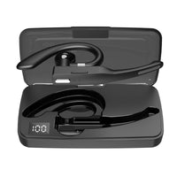 HKM-507475 Single Ear Bluetooth Headset with Charging Case - 10m Range, Stereo Sound, USB Charging