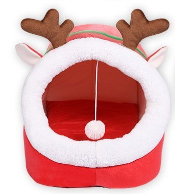 HKM-507667 Cat Bed Indoor Soft Cats Houses Warm Cozy Cushion Bag Small Dog Removable Washable Tent Pet House Cat's Basket Pets Mat Supplies