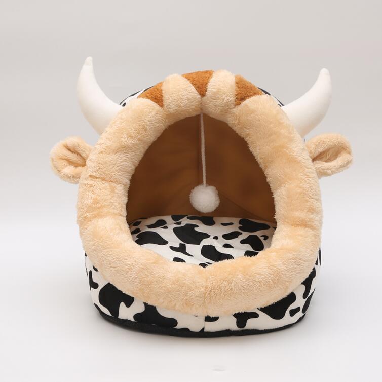 HKM-507667 Cat Bed Indoor Soft Cats Houses Warm Cozy Cushion Bag Small Dog Removable Washable Tent Pet House Cat's Basket Pets Mat Supplies