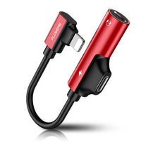 HKM-507667 Lightning Audio and Charging Adapter - 5V 1A, Aluminum Alloy, PE, Compatible with Original Earphones