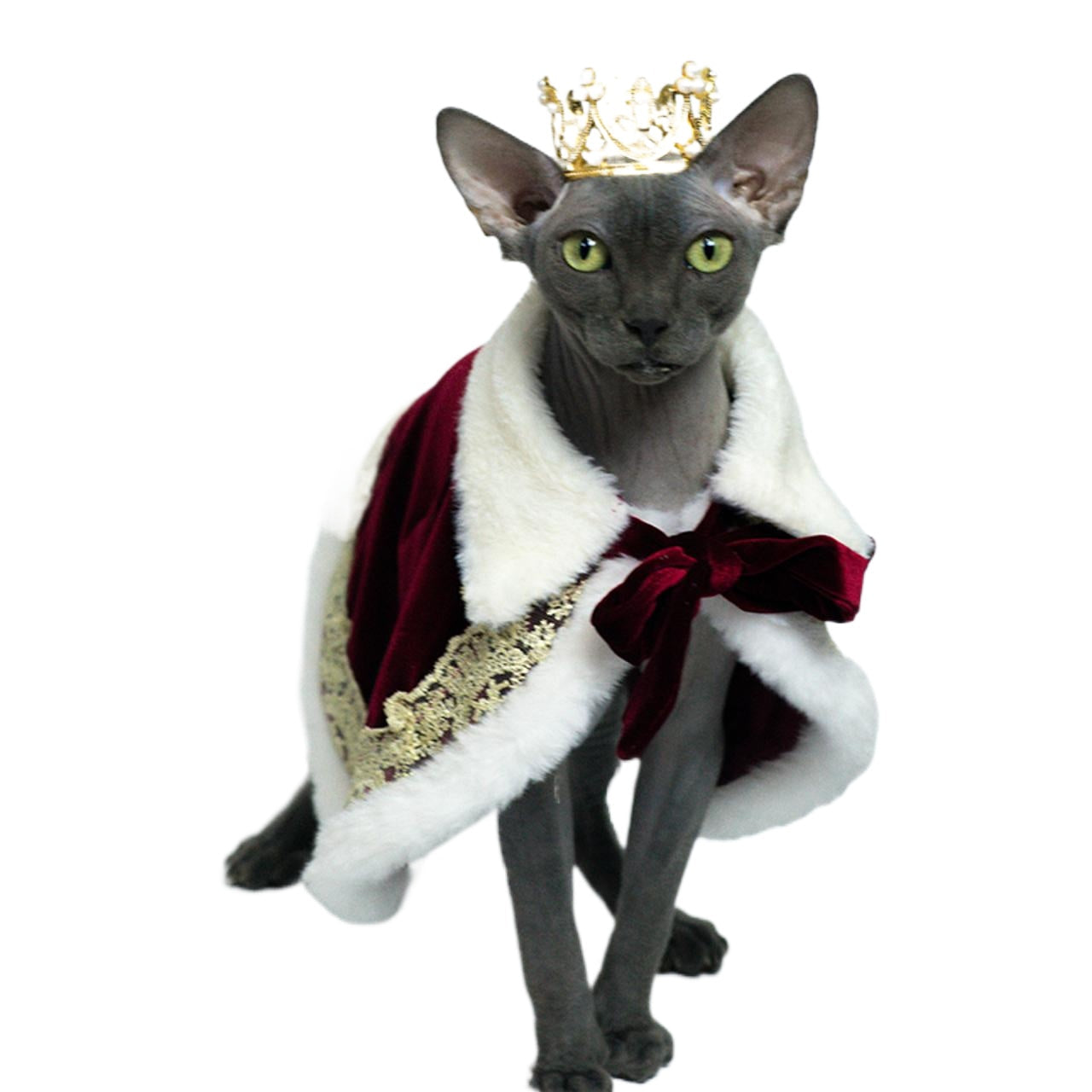 HKM-507731 Pet Cape for Dogs and Cats, Leisure Wear, Polyester Shawl in White and Red, Available in Sizes S, M, L, XL